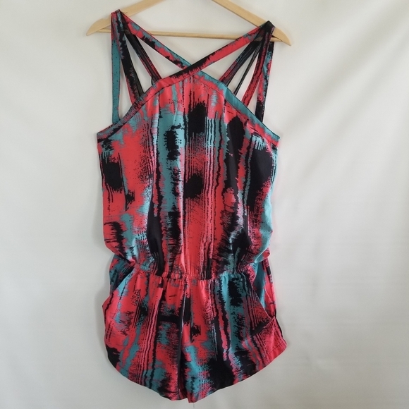 Fabletics Liza Heat Wave Strappy Romper Small - Picture 7 of 9
